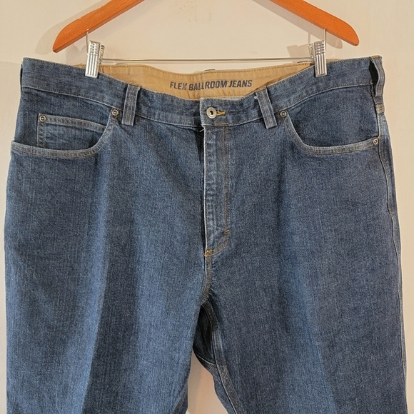 Duluth Flex Ballroom Blue Jeans Men's Sz 42 x 28 Heavy Duty Work Wear Durable - Picture 3 of 12